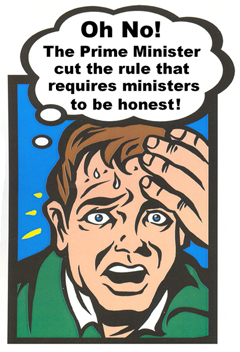 Oh No! Dishonesty graphic